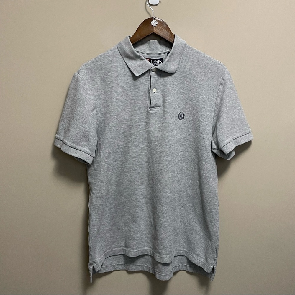 Chaps Grey Polo Golf Shirt Men’s Size Large